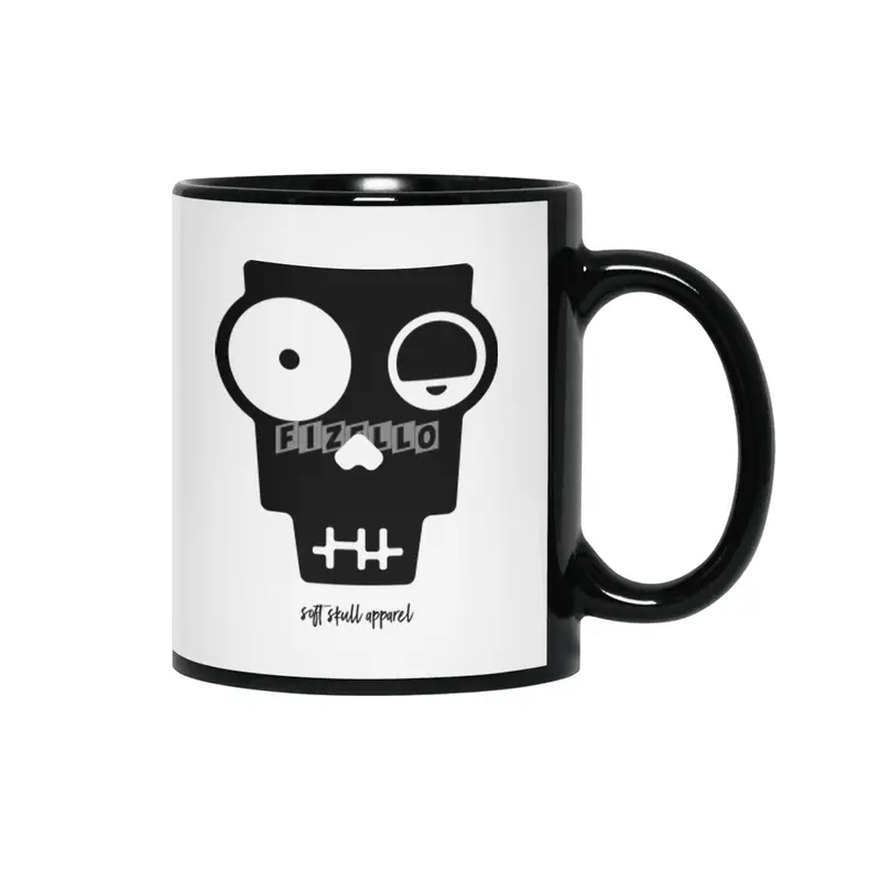 Soft Skull Zombie One in Black Siyah Kupa