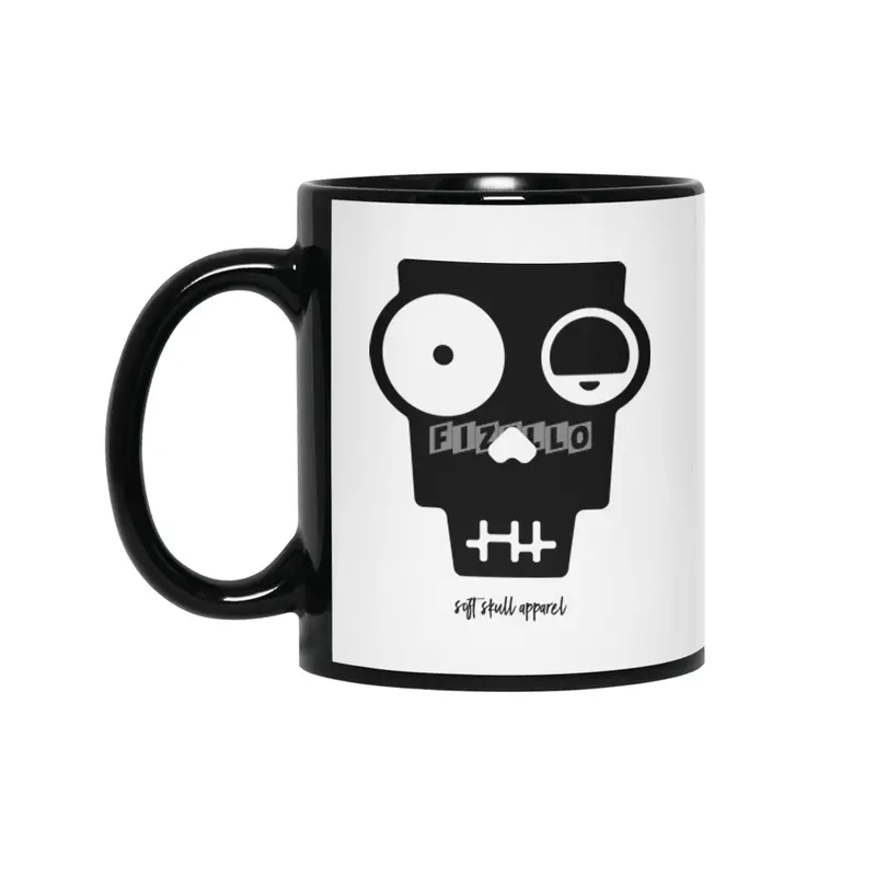 Soft Skull Zombie One in Black Siyah Kupa