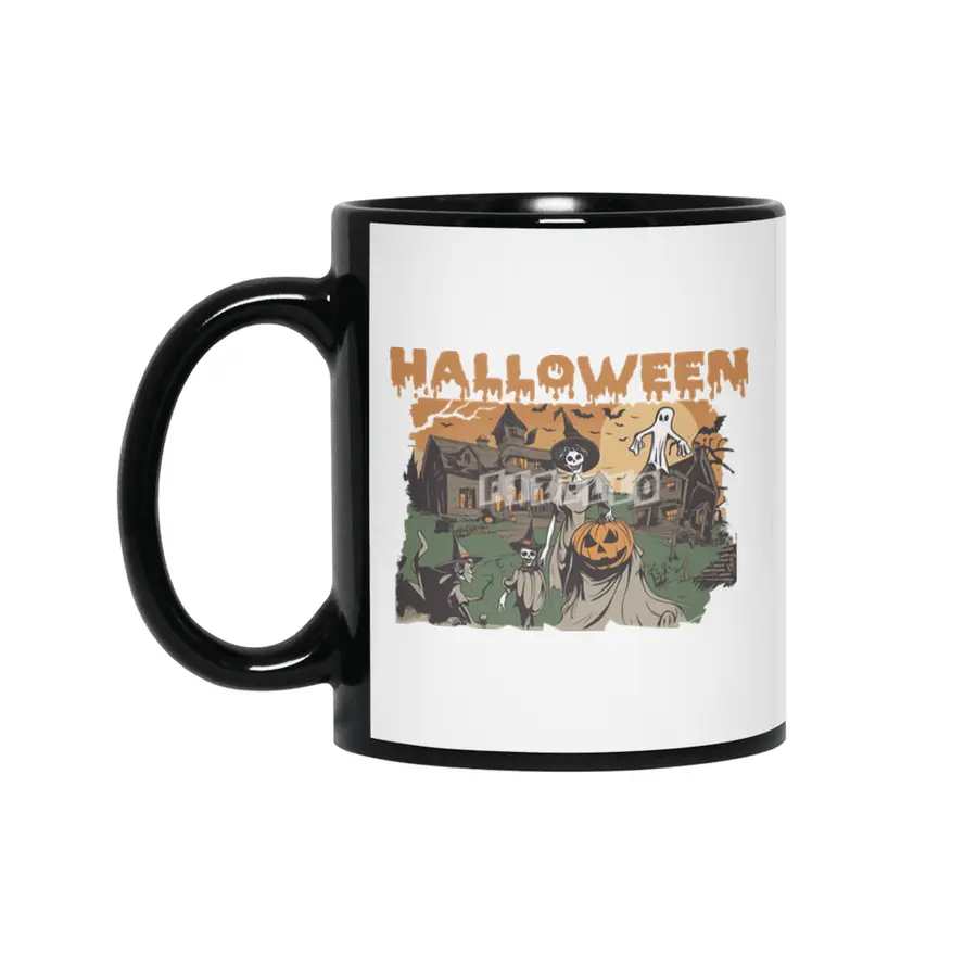 hoodies cats halloween cat hoodies, hallowen t-shirt, halloween swetshirt Siyah Kupa
