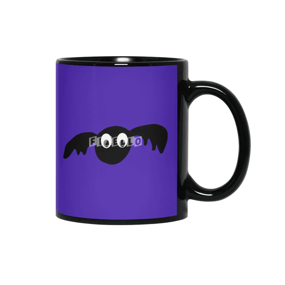 Cute Halloween Bat Siyah Kupa