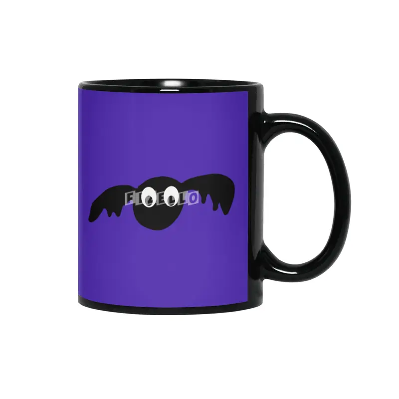 Cute Halloween Bat Siyah Kupa