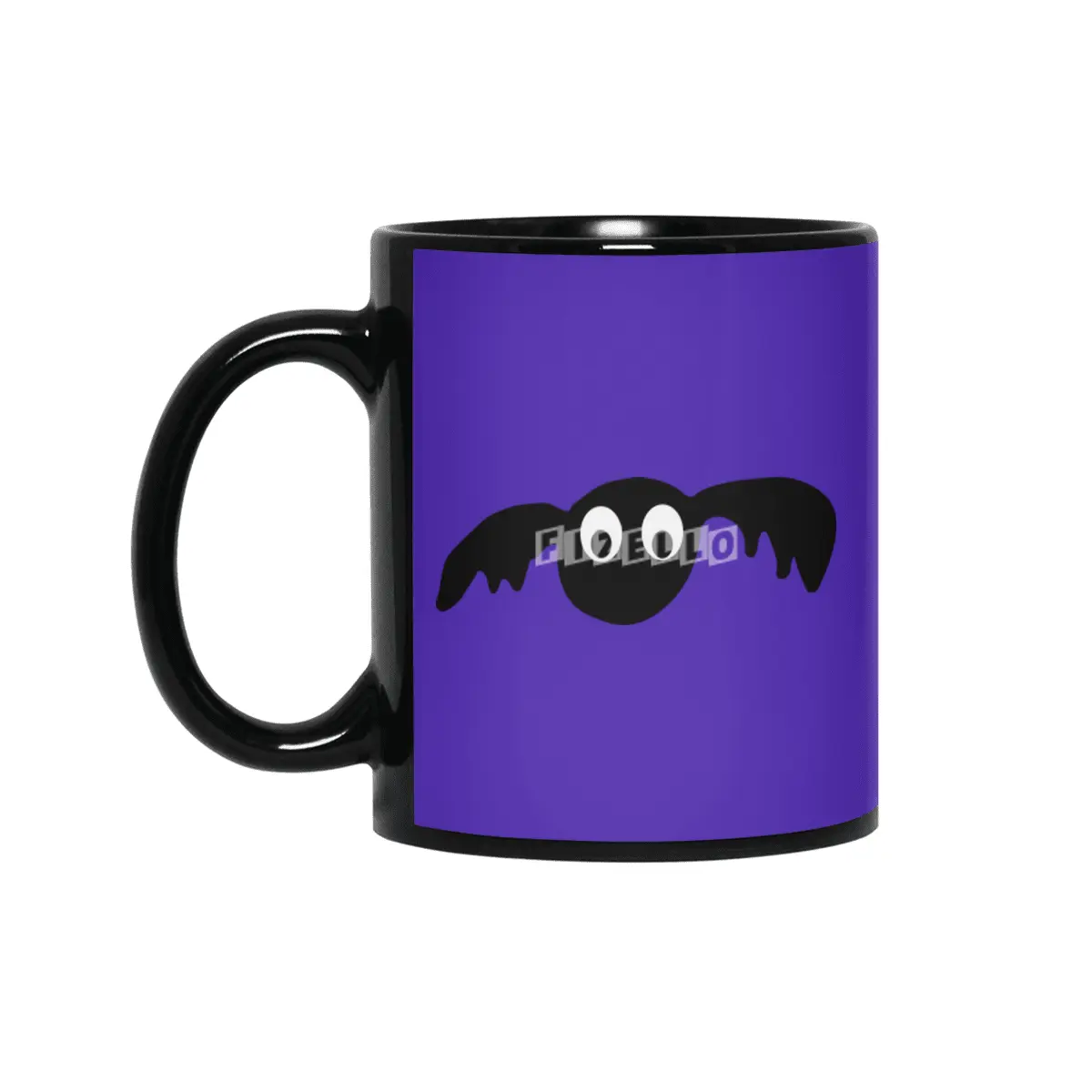 Cute Halloween Bat Siyah Kupa