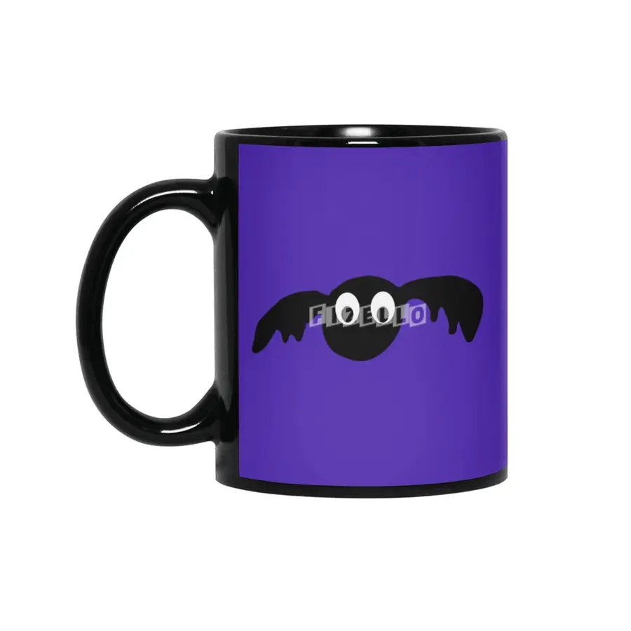Cute Halloween Bat Siyah Kupa