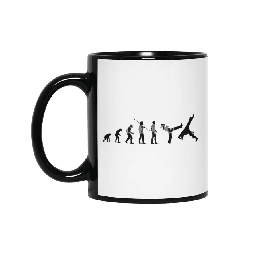 Capoeira Mankind Evolution Meme Bv Siyah Kupa