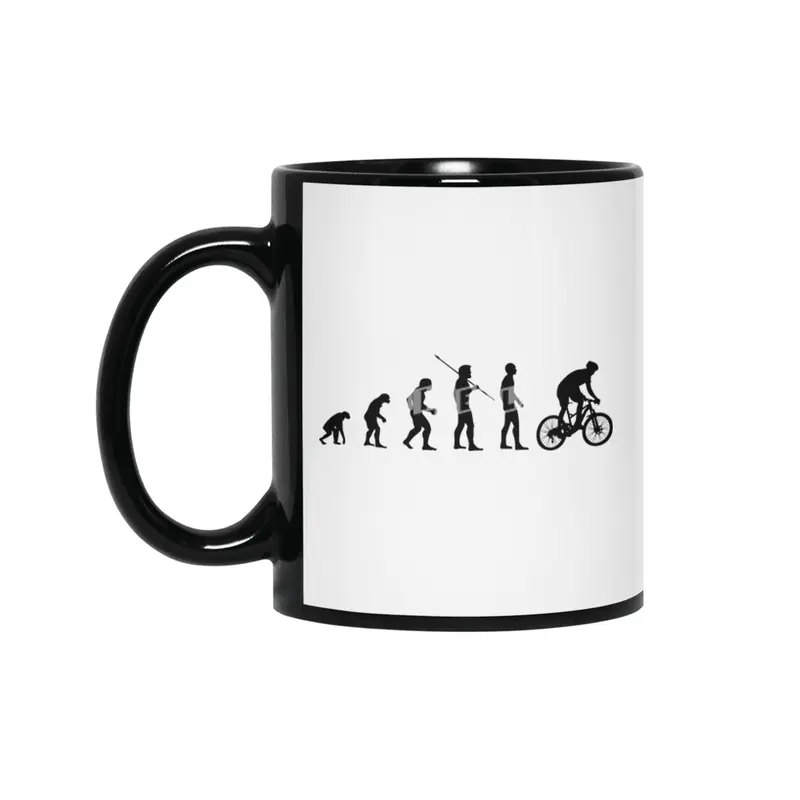 Funny Cyclist Meme - Biker Evolution of Man Bmx Bv Siyah Kupa
