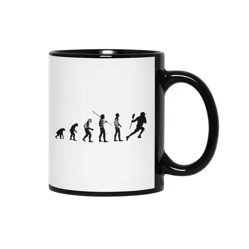 Lacrosse Player Evolution Meme Funny Lax Bv Siyah Kupa