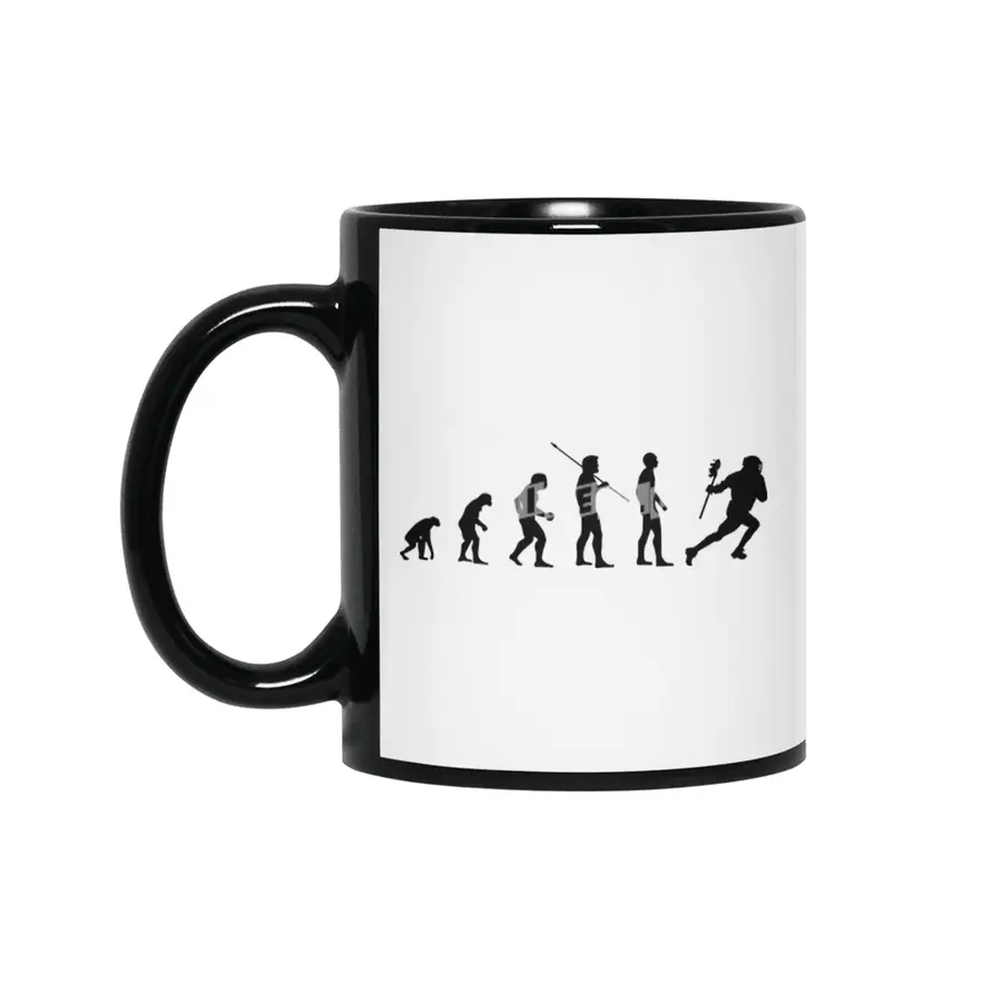 Lacrosse Player Evolution Meme Funny Lax Bv Siyah Kupa