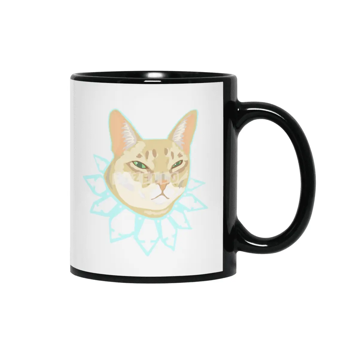 Cool Singapura Cat - Natural Siyah Kupa
