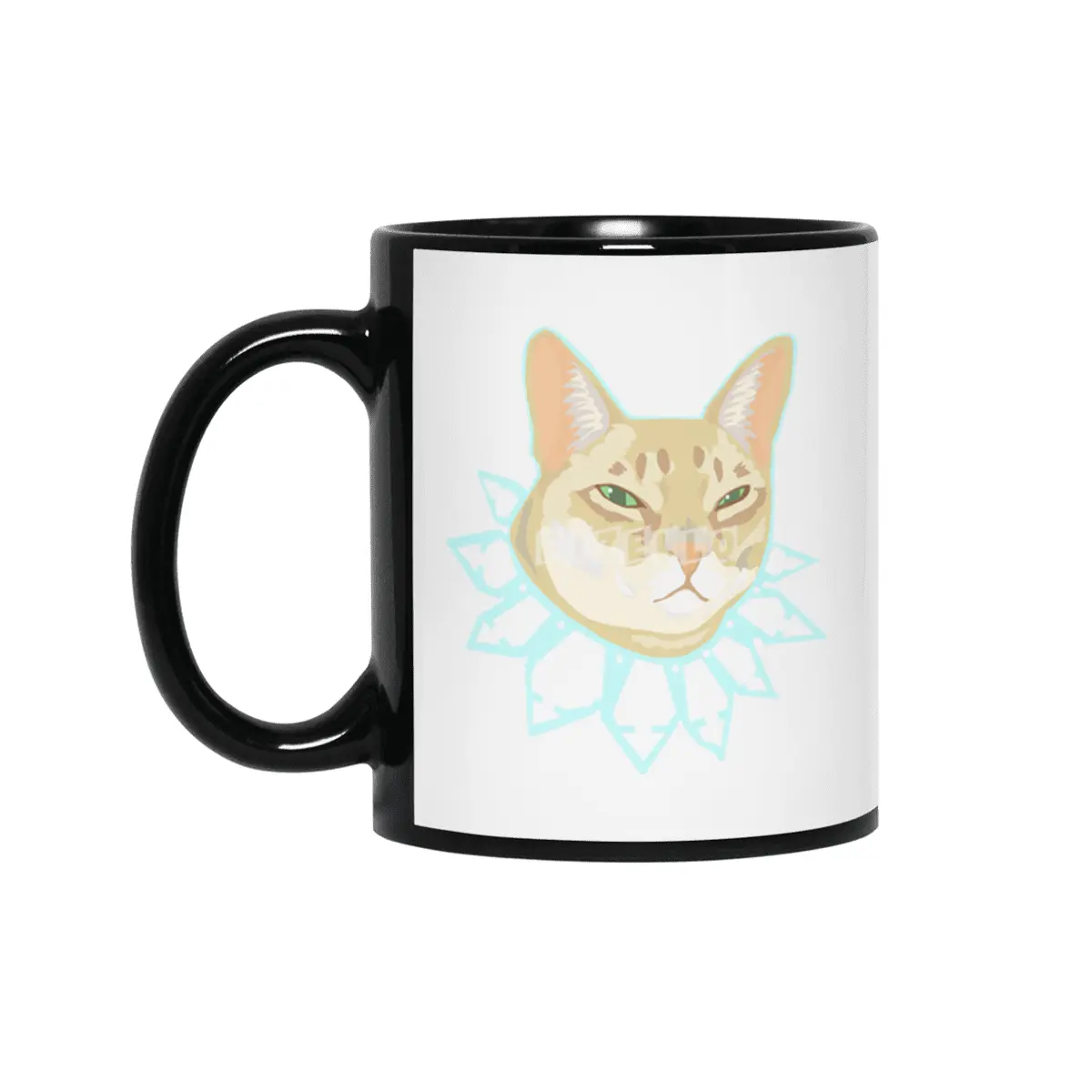 Cool Singapura Cat - Natural Siyah Kupa