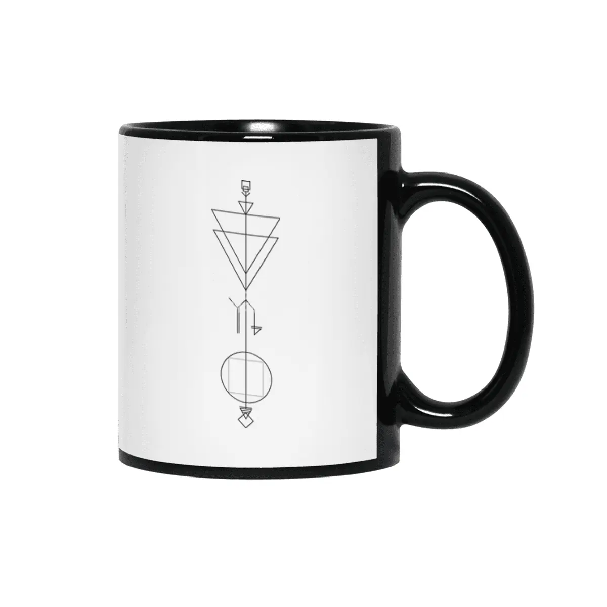 Capricorn Arrow - Geometric Astrology Siyah Kupa