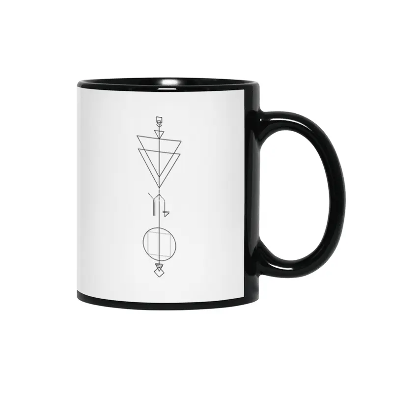 Capricorn Arrow - Geometric Astrology Siyah Kupa