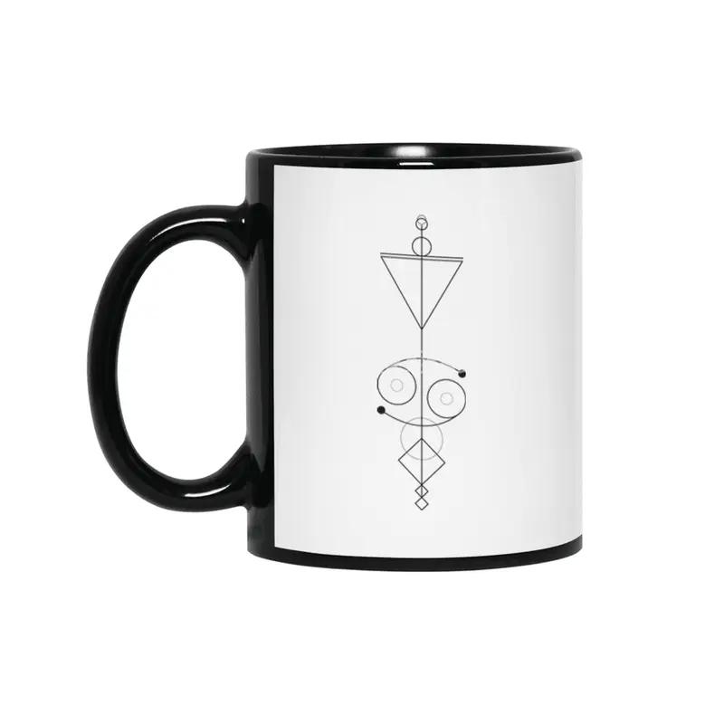 Cancer Arrow - Geometric Astrology Siyah Kupa