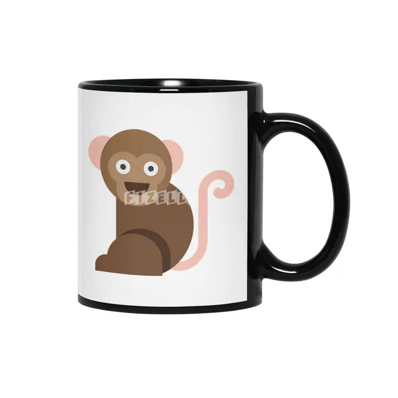 Monkey Siyah Kupa