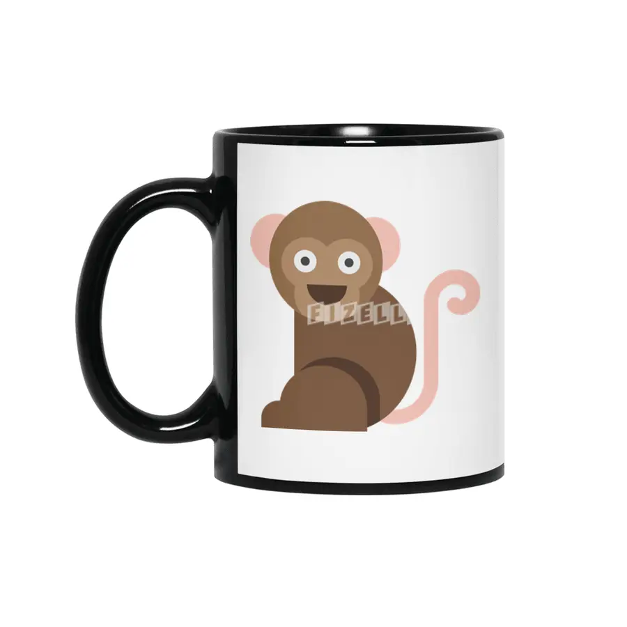 Monkey Siyah Kupa