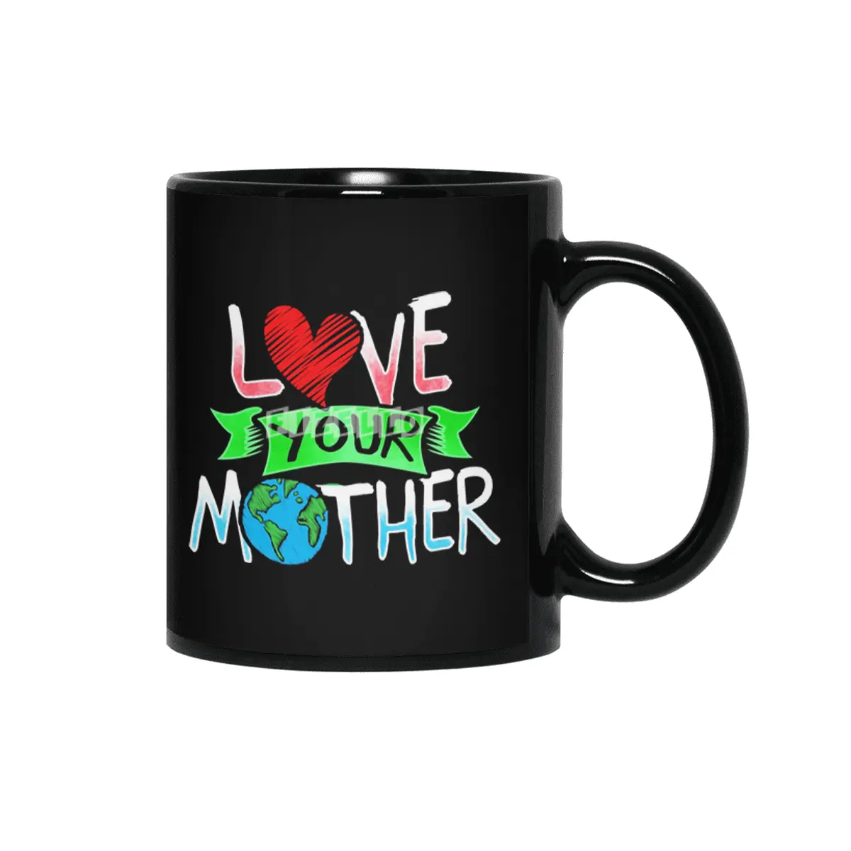 Earth Day T Shirt Love Your Mother Earth Siyah Kupa