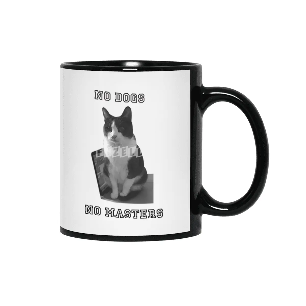 No Dogs No Masters Siyah Kupa