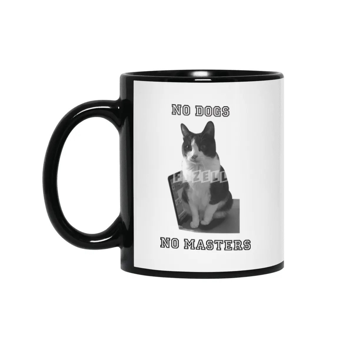 No Dogs No Masters Siyah Kupa