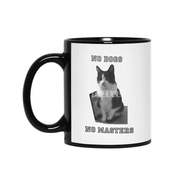 No Dogs No Masters Siyah Kupa