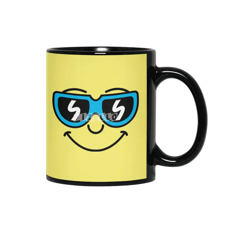 Cool Smiley (face) Siyah Kupa