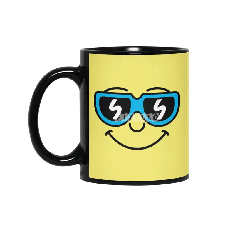 Cool Smiley (face) Siyah Kupa