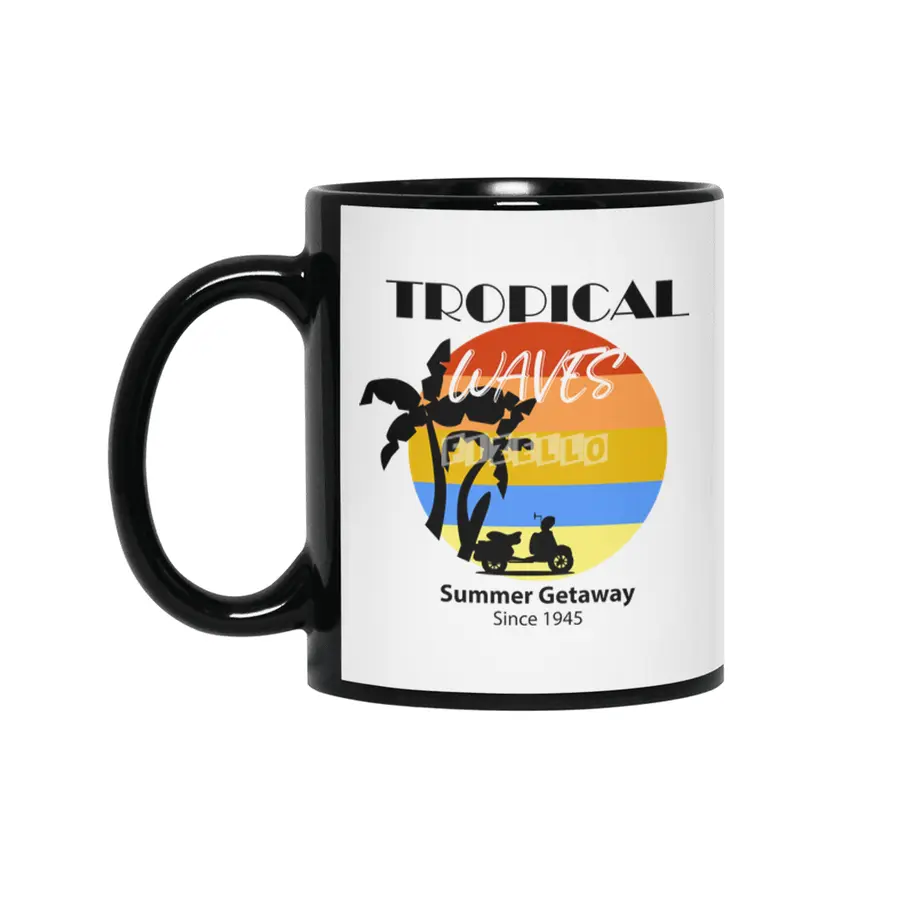 Tropical Waves Summer Getaway Siyah Kupa