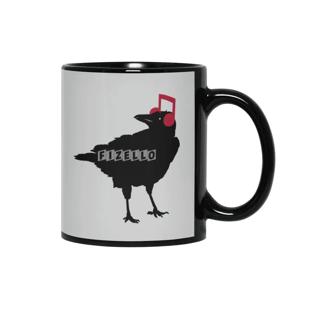 Music Bird Crow Musical Note Siyah Kupa