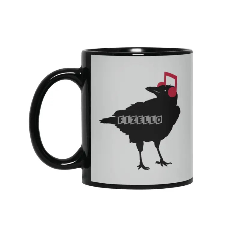 Music Bird Crow Musical Note Siyah Kupa