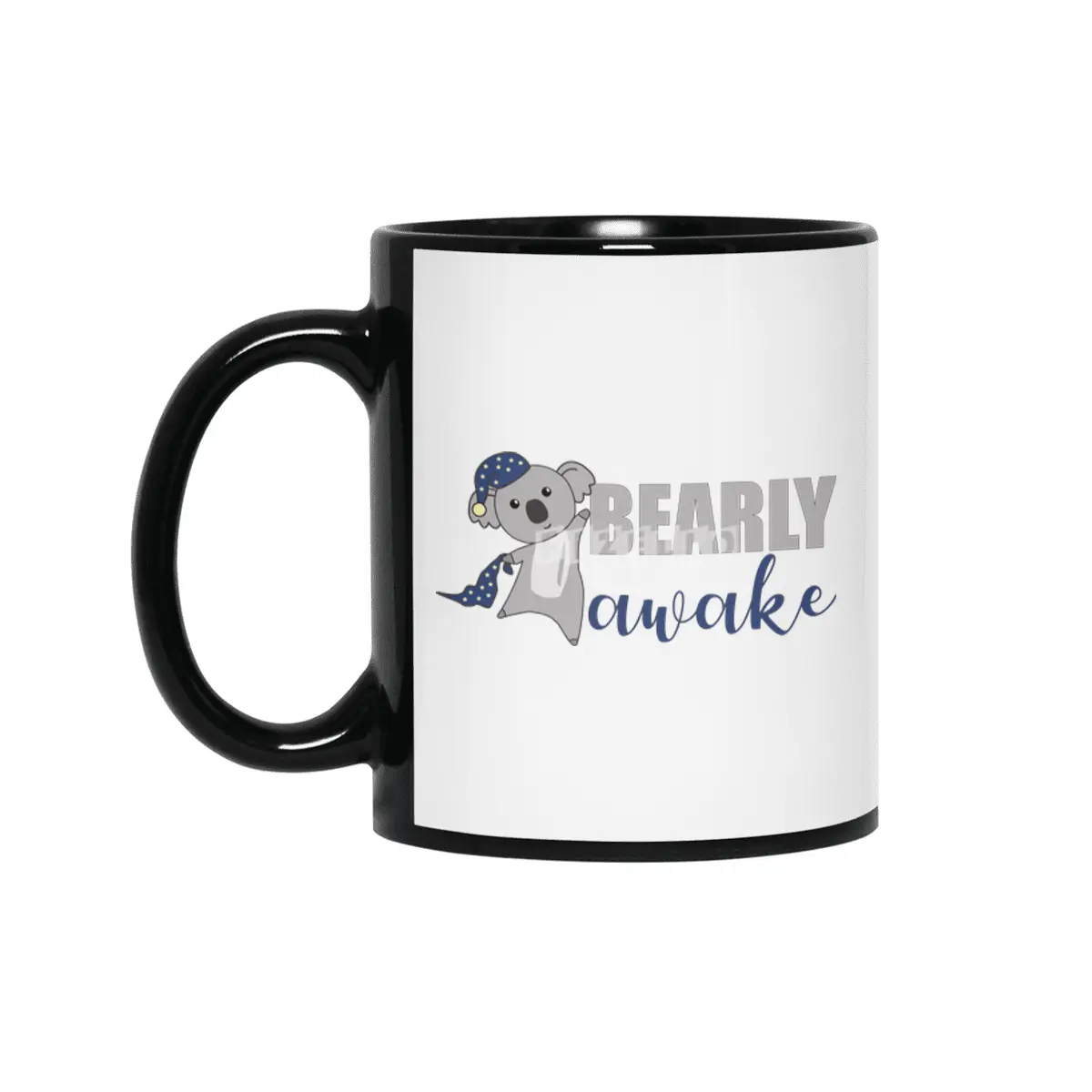 Bearly Awake Koala Sleepyhead Teddy Siyah Kupa