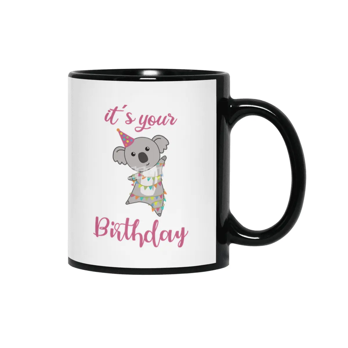 Happy Birthday Wishes To You Koala Cute Animals Siyah Kupa