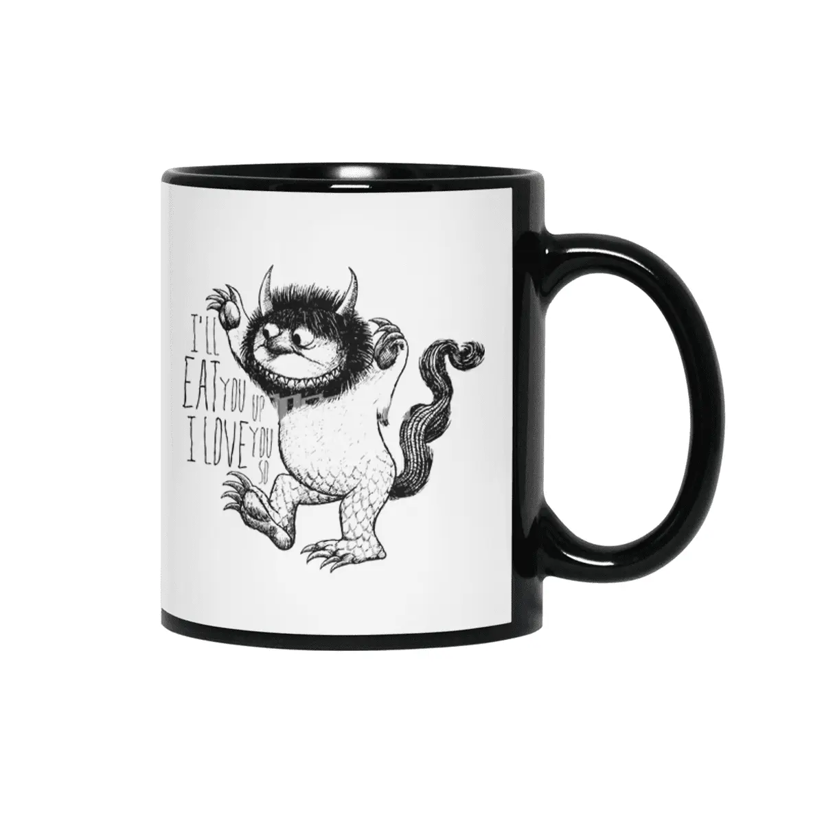 Where The Wild Things Are - I'll Eat You Up I Love You So Siyah Kupa