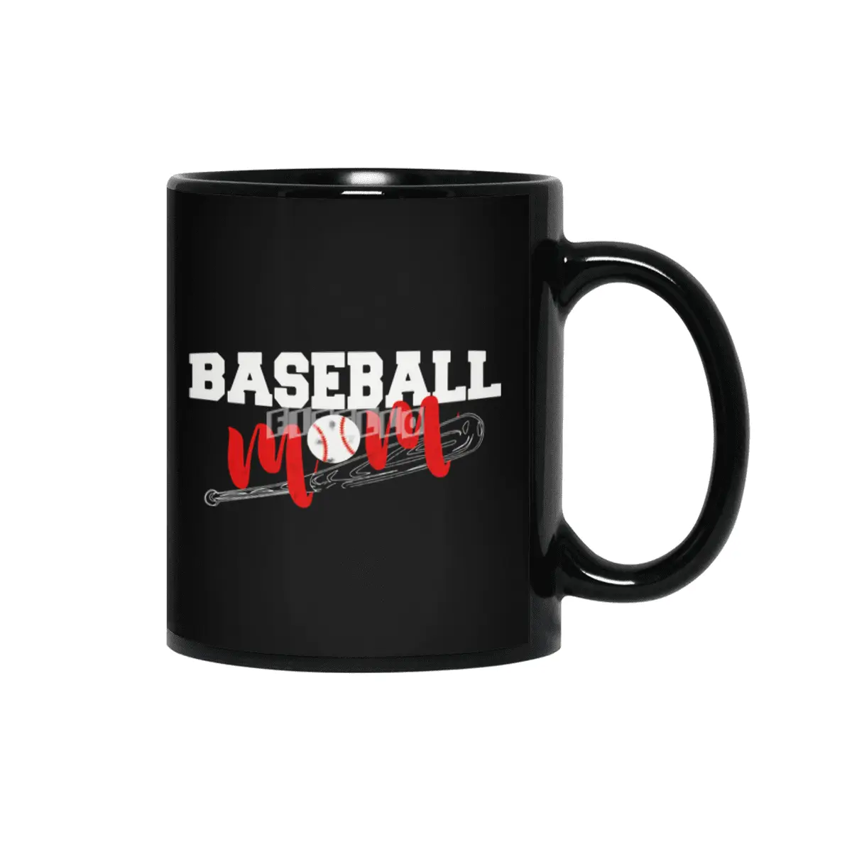 Baseball Mom Shirt for the mother Siyah Kupa