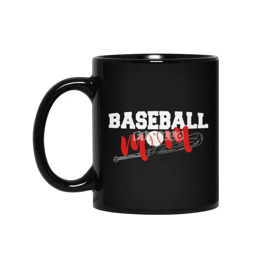 Baseball Mom Shirt for the mother Siyah Kupa