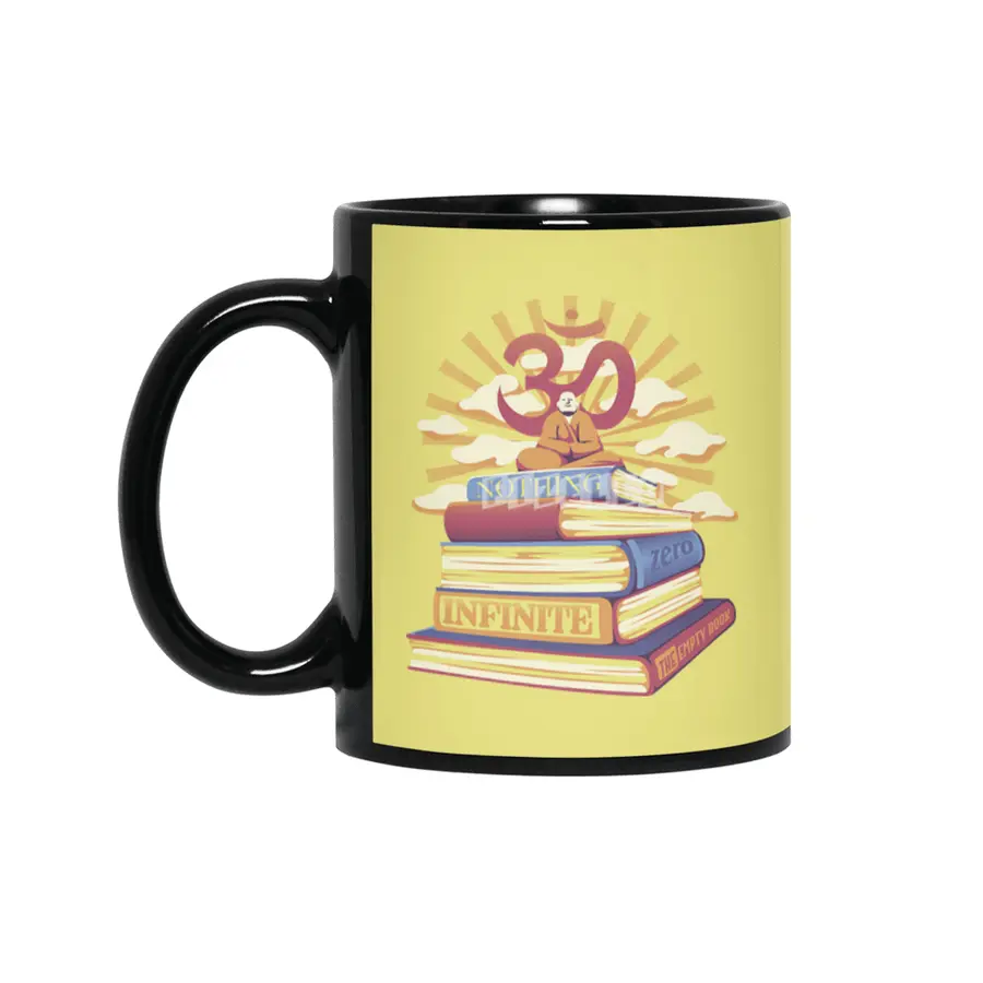 Book Lover Meditation Siyah Kupa