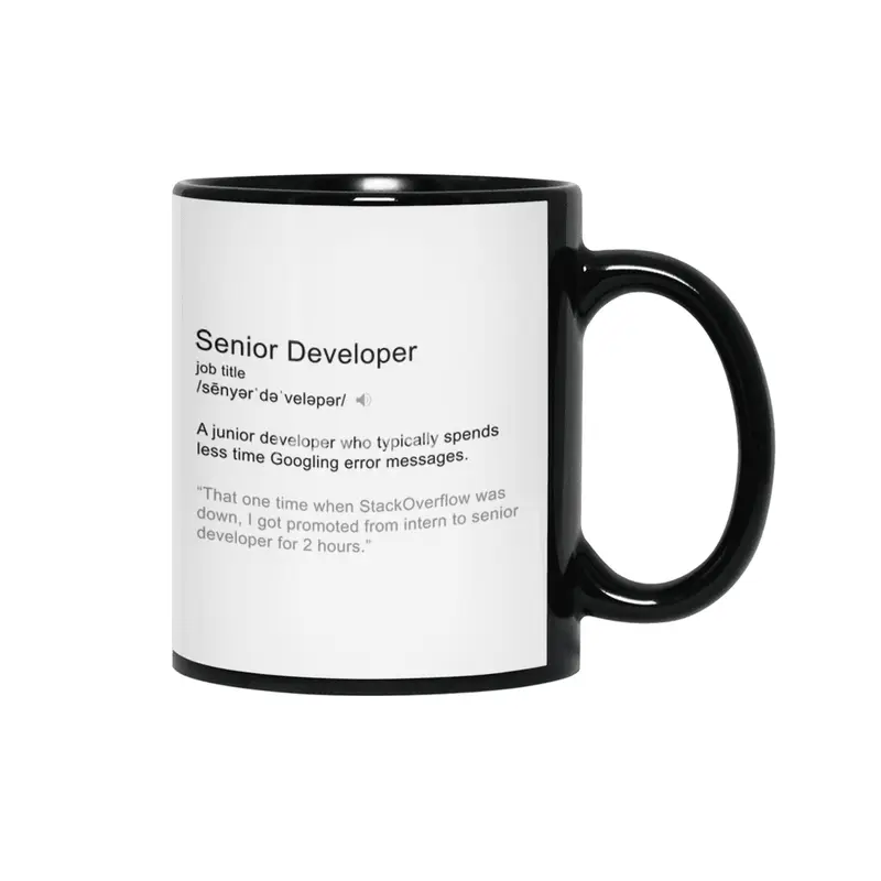 Senior Developer Definition Siyah Kupa