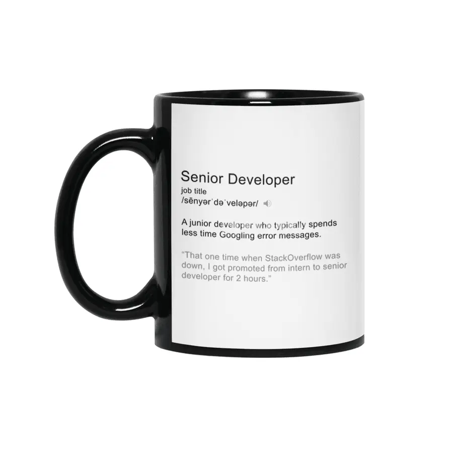 Senior Developer Definition Siyah Kupa