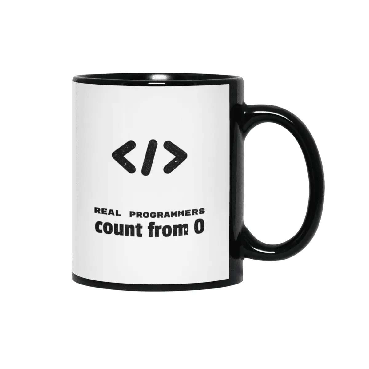 Basic Coding Math | Real Programmers Count From "0" Siyah Kupa