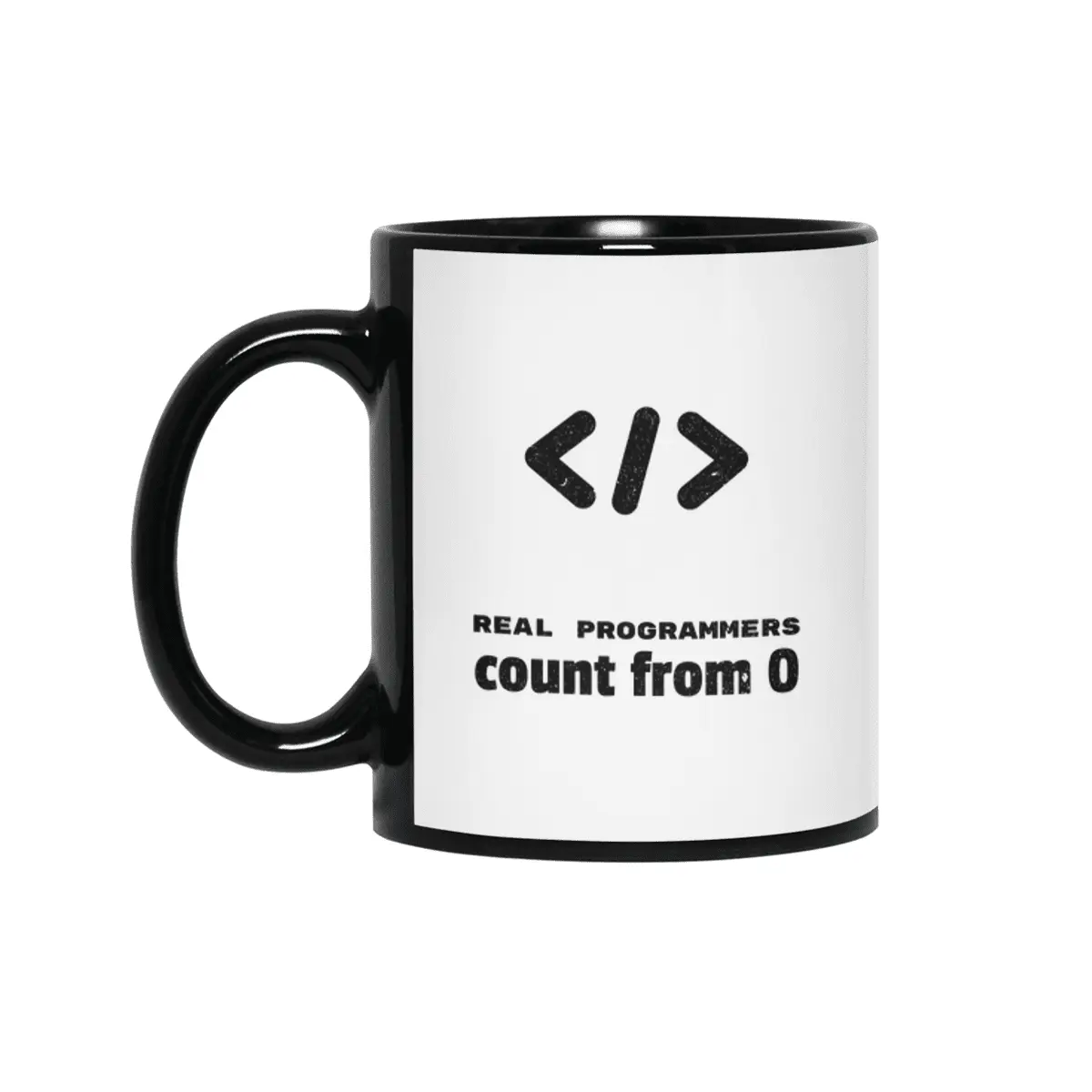 Basic Coding Math | Real Programmers Count From "0" Siyah Kupa