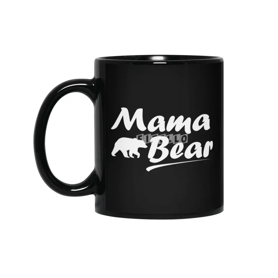 Mama Bear Mother's Day Shirt Mama Siyah Kupa