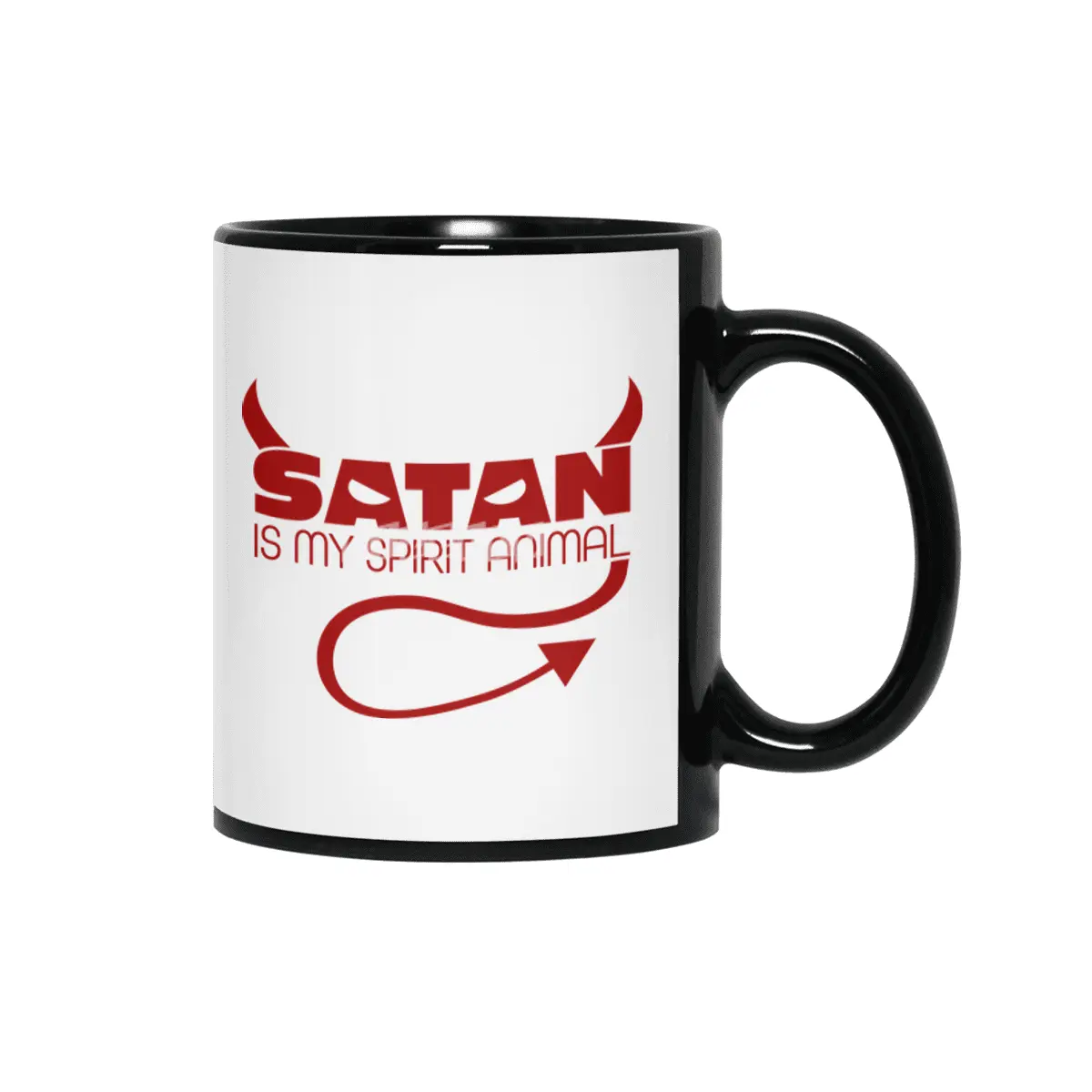 Satan is My Spirit Animal - Red Siyah Kupa