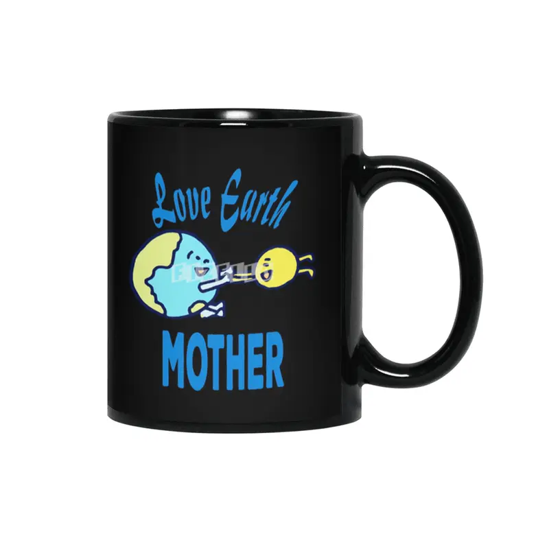 Love Earth Mother - Happy Earth Day gift mothers Siyah Kupa