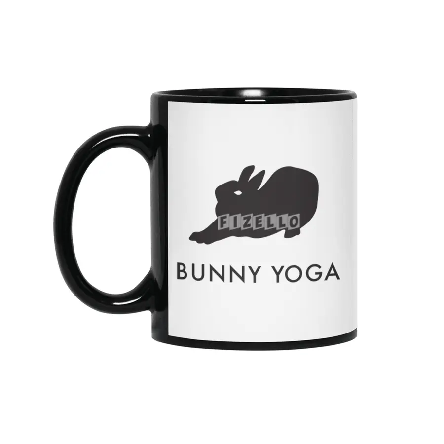 Bunny Yoga Black Siyah Kupa