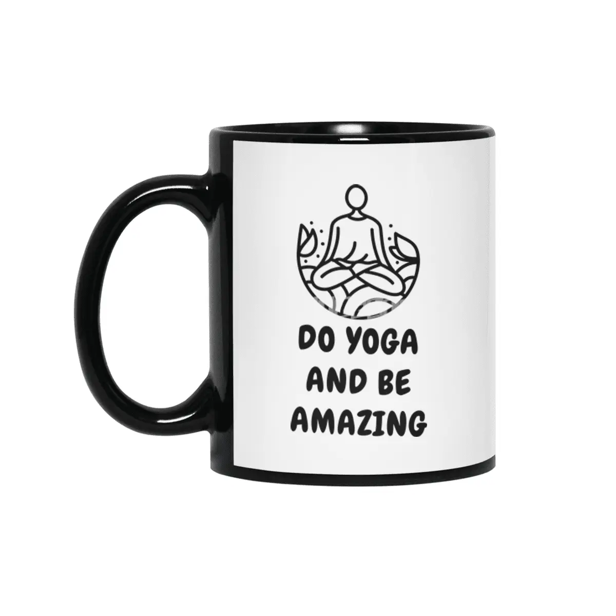 Amazing Yoga Cute Funny Shirt Good Vibes Spiritual Workout Meditation Gym Chakra Yogi Mindfulness Siyah Kupa