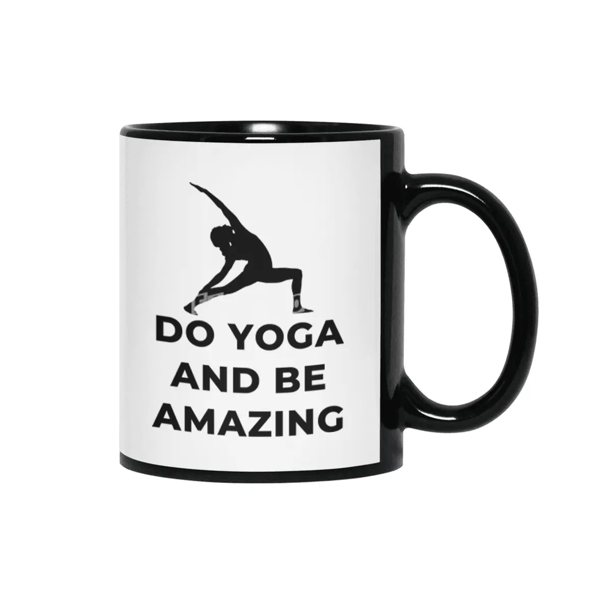 Be Amazing Yoga Cute Funny Siyah Kupa