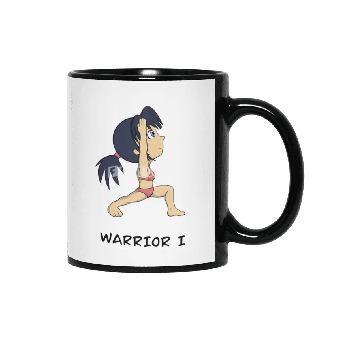 Chibi Yoga Siyah Kupa