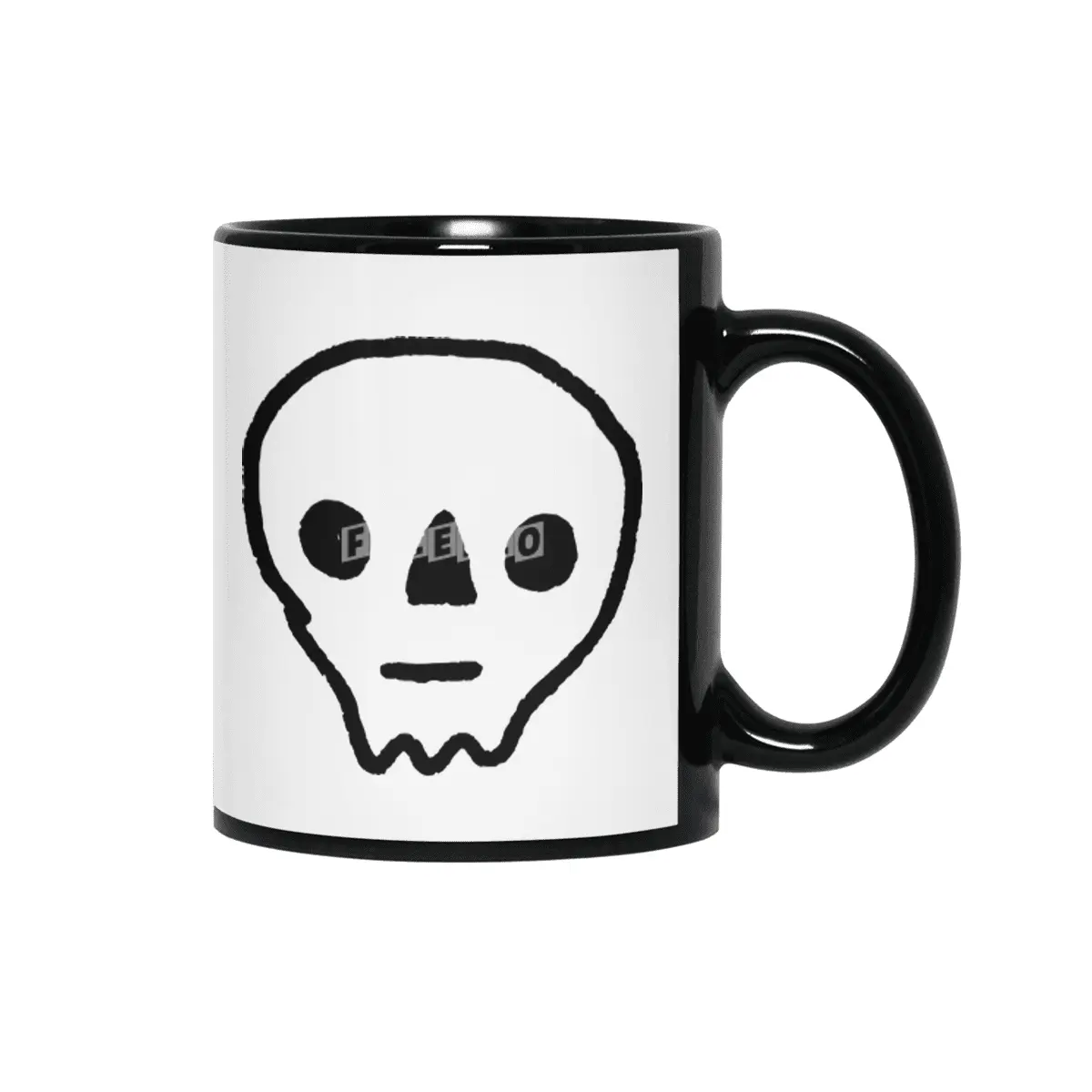Skull Siyah Kupa