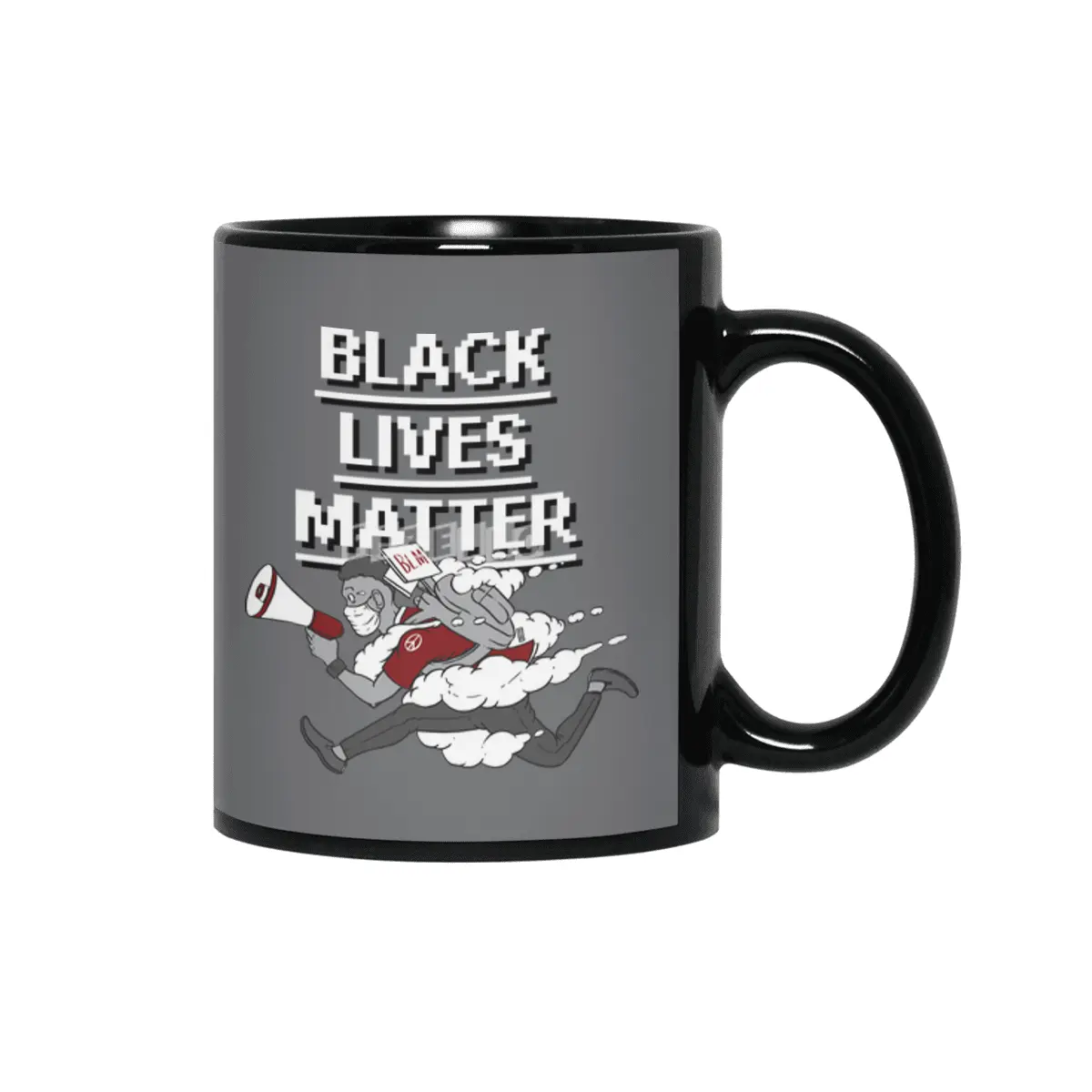 Urgent Messenger by Keni Thomas for Black Lives Matter Siyah Kupa
