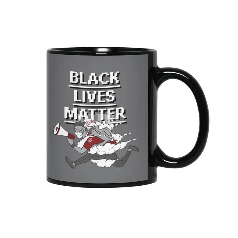 Urgent Messenger by Keni Thomas for Black Lives Matter Siyah Kupa
