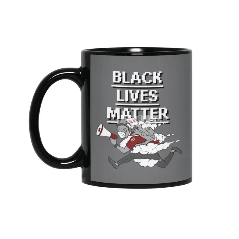 Urgent Messenger by Keni Thomas for Black Lives Matter Siyah Kupa