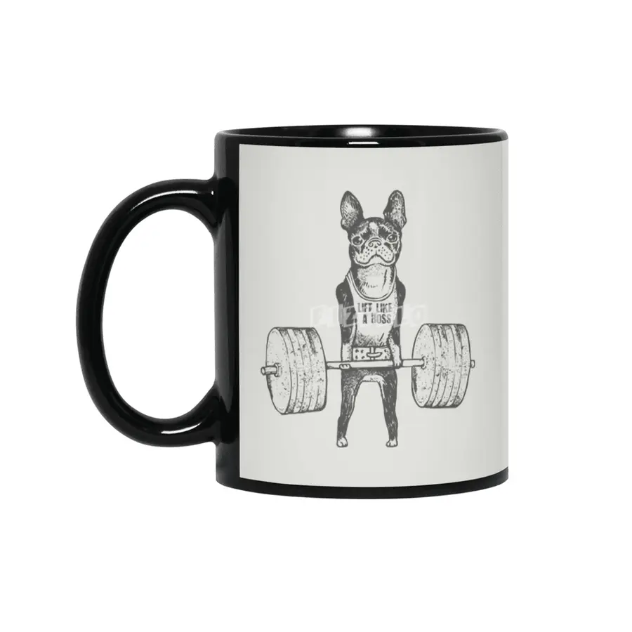 Boston Terrier Lift Siyah Kupa