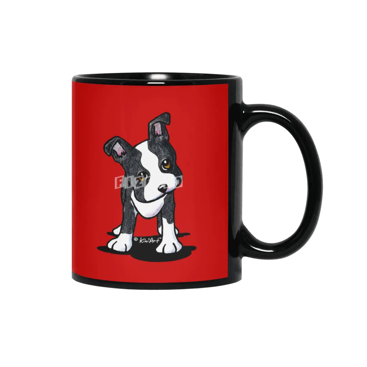 KiniArt Boston Terrier Siyah Kupa